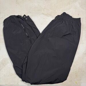 VINTAGE LL Bean Rain Pants Mens XL Black Stowaway Waterproof Gore Tex Pull On